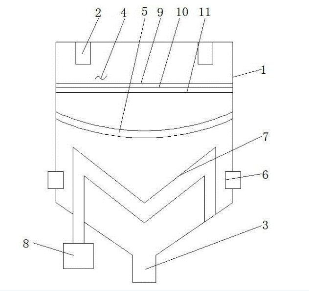 染色機(jī)用過濾型儲(chǔ)液槽結(jié)構(gòu)圖